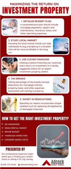 Discover the Top Commercial Investment Properties

Right present, owning rental houses is a terrific investment. Our professionals will assist you with your commercial real estate needs, providing insight, experience, and true value. Get more information by call us at 919-775-5444.