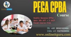 Onlineitguru offers an online program on Pega Certified Business.Become familiar with the Pega Express delivery approach and the Center-Out business architecture.Capture feature focused requirements directly and prototype business applications through demos,lectures, & discussions.For more information contact us +91 9550102466.
