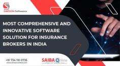 Leading insurance broker software solutions in India, SAIBAOnline, can perform a variety of tasks and also streamlines the insurance broking process. Our programme allows you to manage data, produce reports, and keep track of documents. When it comes to backend and operations management, our software for insurance brokers in India has shown to be really significant and effective.