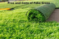 Pros and Cons of Fake Grass. Undoubtedly, artificial grass is most frequently employed in sports fields, gyms, and backyards. Turf can, however, be seen
