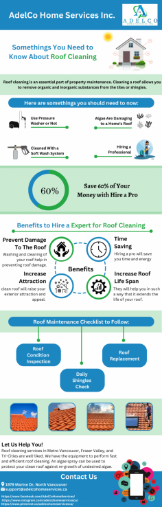 Somethings You Need to Know About Roof Cleaning

Hire AdelCo Home Services Inc. which offer reliable and affordable roof cleaning service in Metro Vancouver, Fraser Valley, and Tri-Cities. Our Roof Cleaning services are already tried and tested. Our cleaning experts and technicians have years of experience. Call us now at 1-888-789-6222 for a free quote or to talk about your requirements! 

For more information https://adelcohomeservices.ca/adelco-service-type/roof-cleaning/
