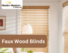 “Why Faux wood blinds? The look of wood + the carefree upkeep = perfect for kitchens, bathrooms & laundry rooms. And if you like, you can enjoy the ease of automation!” Set up your complimentary consultation today! Call - 877-770-8787.
