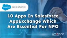 Here are some of the popular AppExchange apps that fit perfectly into the criteria of NPOs based on the variety of non-profit solutions. Hence, we will explain in detail: that how they will help non-profit organizations to make work seamlessly and very efficiently.