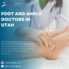 Revere Health has a team of skilled foot and ankle doctors in Utah who specialize in diagnosing and treating a range of foot and ankle conditions. With a patient-centric approach and value-based care, they offer personalized treatment plans to help you get back on your feet. Visit their website to learn more. Visit our website: https://reverehealth.com/specialty/foot-ankle/