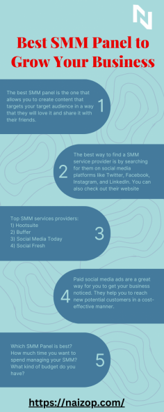 The SMM panel is a digital marketing tool that can help you grow your business quickly and easily. It helps you focus on your target audience and makes it easier to connect with them.
The best SMM panel is the one that allows you to create content that targets your target audience in a way that they will love it and share it with their friends. This will help you build a loyal following of your own and get the kind of traffic that you need to grow your business.
