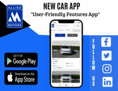 Buy or Sell Your Cars with Allied Motors App


 Download our Allied Motors Smart App from iPhone App Store or Android Google Play Store. Here you can find options like new cars, luxury cars, spare parts, and services, etc. Send us an email at info@alliedmotors.com for more details.