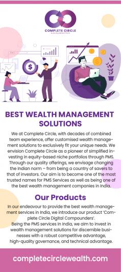 Complete Circle's front-to-back wealth and asset management solutions meet the needs of customers, advisers, and the home office. Advisors can collaborate with clients on retirement and goals-based planning, make investment ideas, open new accounts, and provide financial advice to a larger number of customers and households than ever before with the help of our integrated financial advising technology. Learn more about our immersive wealth management solutions right now!

visit us now : https://completecirclewealth.com/