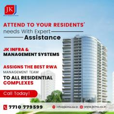 JK Infra Management & Systems is the leading property management company with the best Resident Welfare Association services in Mohali. The dedication and expertise of our Resident Welfare Association Team are unquestionable. We provide a diverse range of RWA services in Mohali, including enhancing the well-being of the residents of your society. 

Our team members are responsible for providing health, social and educational services, organizing community events, resolving societal disputes, and other services such as: 

General well-being and wellness 
Society assessment for repairs  
Security and safeguarding 
Event management 
Educational events 
Cultural meets 
Gardening 

We mainly aim to maintain the aesthetic of your neighbourhood as well as provide important safety measures to keep the residents protected. 

JKIMS provides comprehensive Resident Welfare Association Maintenance services for all properties including residential societies and commercial complexes. 
Connect today for the best possible maintenance services at the most competitive rates. 

 For more information: https://jkims.co.in/resident-welfare-association-maintenance-services/