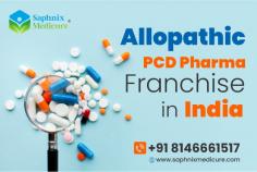 When it comes to Allopathic PCD Pharma Franchise, you have many options, but the best one you will ever come across is Saphnix Medicure.  
Our mission at Saphnix Medicure, a division of Saphnix Lifesciences, is to make affordable medicines a reality. Our motto guides us as we move forward to make a significant impact in the pharmaceutical space. In addition to having more than two decades of experience in the pharmaceutical sector, Mr. Sachin Garg takes the helm at Saphnix. 

Why Choose us?
* 24*7 Support
* WHO, GMP Certified Company
* 400 + Products
* Dispatch within 24 hr

In order to achieve our goal, we have pledged to hire only highly qualified chemists as well as pharmaceutical vendors who have been pre-selected based on their credibility and outstanding track record.

Call us :- +91 70567 56400 
To know more, click on https://saphnixmedicure.com/allopathic-pcd-pharma-franchise-in-india/