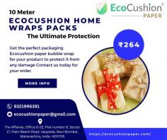 Get the ultimate protection for your home with 10 Meter EcoCushion Home Wraps Packs. Our eco-friendly cushion wraps are designed to be durable, lightweight and easy to install.
More Info: https://ecocushionpaper.com/product/ecocushion-wraps-home-packs-10-meters/