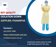 Some isolation gown suppliers may specialize in providing gowns for specific industries or applications, such as hospitals, laboratories, or cleanroom environments at Pharmpak. We offer a wider range of protective clothing and equipment, such as masks, gloves, and face shields.