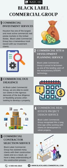 Houston has one of the biggest and most dynamic business housing markets in the United States. Thus, investors from all over the country and many international investors have focused their attention on Houston. Whether searching for industrial, multifamily, retail, office, or land, Black Label has profound financial experience from their brokerage team. For more information about Houston Commercial Real Estate Sale, call us today at (936) 441-2610.