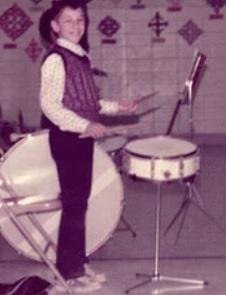 Rob Wegner playing the drum