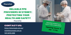 Pharmpak is a reputable PPE (personal protective equipment) supplier located in Sydney, Australia. We offer a wide range of high-quality PPE products that are designed to protect individuals from exposure to infectious agents, chemicals, and other hazardous materials.
