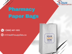 Our Pharmacy Paper Bags are a secure way to package and dispense medication. We offer a wide selection of paper bags that are perfect for your business. We customize our bags based on the needs of our customers, so you have complete flexibility in choosing the right size and color for your pharmacy needs. Once an order is placed, a customer service representative will contact you to complete the order.Contact us at 1 (888) 407-1013 for more info or visit our website: https://rmhealthsupplies.ca/collections/prescription-paper-bags.


