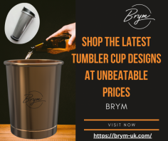 Brym Custom-Made Tumblers are more than just ordinary drinkware. Each tumbler is crafted with precision and care to create a unique piece that reflects your personal style. Made with high-quality materials, these tumblers are designed to last and keep your drinks at the perfect temperature for hours.