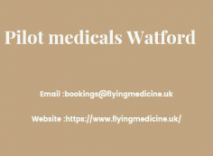 Need a Pilot Medical Certificate quickly in a stress free process? 

Its easy with Flyingmedicine!
 
We have a clinic in Watford.
Know more: https://www.flyingmedicine.uk/pilot-medicals-watford-ukcaa-easa-faa