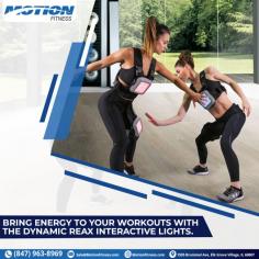 Get ready to take your workouts to the next level with the Dynamic REAX Interactive Lights - the ultimate fitness companion! For more info, visit our Motion Fitness website.
