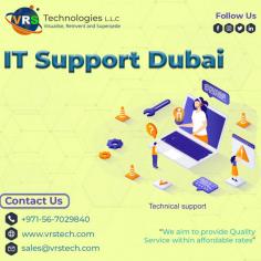 VRS Technologies LLC is one of the best IT Support in Dubai For organizations. Get the fastest response times 24/7 through an automated platform. Contact us: +971 56 7029840 Visit us: www.vrstech.com