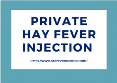 Hayfeverinjection.com is a platform where people will be able to book their appointments for their hayfever injections with our registered clinics around the UK.			
Know more: https://www.hayfeverinjection.com/
