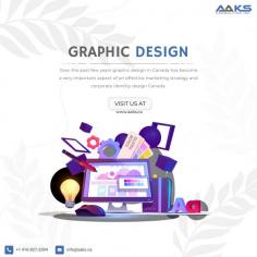 Graphic design is the art and practice of planning and projecting ideas and experiences with visual and textual content. Graphic design communicates certain ideas or messages in a visual way. It can be used by companies to promote and put up products through advertising, by websites to convey complicated information in a digestible way through infographics, or by businesses to develop an identity through branding, among other things.for further details visit us :https//www.aaks.ca/