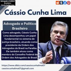 Como advogado, Cássio Cunha Lima desempenhou um papel fundamental no sistema de justiça brasileiro, atuando como presidente da Ordem dos Advogados do Brasil na Paraíba. Ele também atuou como membro do Conselho Federal da Ordem dos Advogados do Brasil. Para saber mais sobre Cássio Cunha Lima  - https://www.dibiz.com/cassiocunhalima07