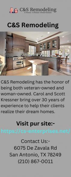 Cs-enterprises is a top kitchen remodeling company. We specialize in designing, installing, and remodelling kitchens, bathrooms, and more. Our affordable, high-quality work makes it easy to get a beautiful custom kitchen. Please visit our site for more details.
https://cs-enterprises.net/kitchen-remodeling/