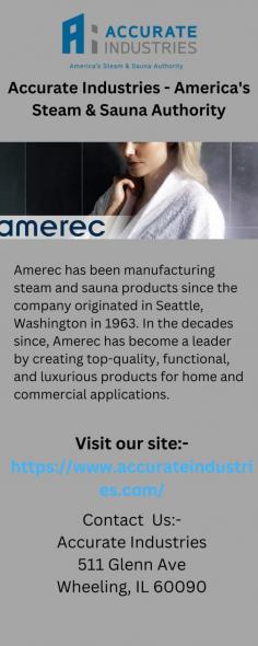 Searching for Accurateindustries.com is the world's leading provider of custom-engineered steam shower enclosures, towel warmers, and bathtubs. Visit our website for more details.
https://www.accurateindustries.com/about-thermasol
