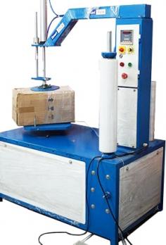 The Smart Pack Stretch Wrapping Machine in Raipur is cutting-edge equipment used for wrapping and securing pallet loads with stretch film in Raipur. It is designed to optimize the wrapping process by automating the application of stretch film around the load and adjusting the wrapping tension based on the load size and weight. This machine is equipped with intelligent features such as variable wrap patterns, a touchscreen control panel, and automated film-cutting and clamping systems, making it an ideal choice for high-volume and high-speed wrapping operations. It's advanced technology and robust construction ensure consistent and reliable wrapping results, protecting the products from damage during transport and storage.