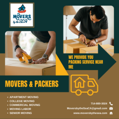 Movers By The Sea is revolutionizing the way you pack for your next move! Our experienced team of professional packers will provide you with top-notch packing services and unbeatable customer service. With our superior packing materials and fast turnaround time, you won't find a better packing service anywhere else. Don't waste your time or money on other services - let the packing service near me take the stress out of packing and make your move seamless and efficient!

