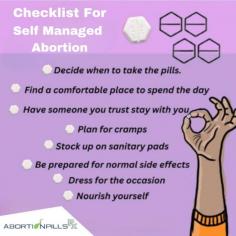 Are you feeling emotionally ready to have an abortion? Make sure your abortion is as safe and easy as possible by following our checklist for self managed abortions. Order abortion pill kit online now. For more visit https://www.abortionpillsrx.com
