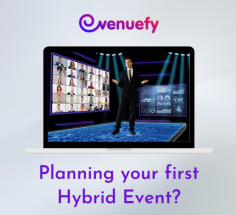 The  hybrid event platform from Evenuefy effortlessly integrates virtual and in-person events. Attendees may join from anywhere in the world while still feeling connected to the in-person event thanks to customisable branding, live polls, Q&A sessions, and an easy-to-use UI. With Evenuefy, you can say goodbye to technical difficulties and welcome to a successful hybrid event.

