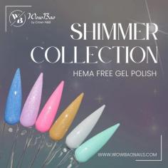 Shimmer COLLECTION - Hema Free Gel Polish- WowBao Nails

WowBao Professional Hema Free Gel polish is soak-off gel polish and can be applied on natural nails, gel nails, acrylic nails or press on tips... Cure for 30 - 60 seconds under an LED lamp or 2 minutes under a UV lamp.

https://www.wowbaonails.com/collections/new-in/products/shimmer-collection-set-of-6-hema-free-gel-polish