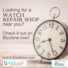 "If you are in Ahmedabad and in need of watch repair services, look no further than Bizzlane. Bizzlane is a trusted platform that connects users with watch repairing near me, making it easy and convenient to get your watch repaired and back in working order.

With the increasing popularity of wristwatches as both fashion accessories and functional timepieces, there is a growing demand for reliable watch repair services. Bizzlane understands the importance of keeping your watch in good condition, and partners with skilled watch repair technicians in Ahmedabad who have the expertise and experience to handle various types of watches, including mechanical, quartz, and automatic watches.

Bizzlane's network of watch repairing near me can diagnose and repair common watch issues such as broken straps, cracked crystals, faulty movements, and water damage. They are equipped with the necessary tools and knowledge to disassemble, clean, and reassemble watches with precision, ensuring that your timepiece is restored to its original functionality.

One of the key benefits of using Bizzlane for watch repairing near me is the convenience it offers. With Bizzlane's user-friendly platform, you can easily search for ""watch repairing near me"" in Ahmedabad and find a list of reliable watch repair technicians in your local area. You can read reviews, compare prices, and choose the technician that best suits your needs. Bizzlane also provides transparent pricing, so you can be confident in knowing the cost of the repair upfront.

In addition to convenience, Bizzlane also prioritizes customer satisfaction. The watch repairing near me in Bizzlane's network are vetted and verified, ensuring that you receive quality service. Bizzlane also offers a customer support team that is available to assist you throughout the repair process, making sure that your watch is repaired to your satisfaction.

In conclusion, if you are in need of watch repair services in Ahmedabad, Bizzlane is your go-to platform. With its network of skilled watch repair technicians, convenient search options, transparent pricing, and excellent customer support, Bizzlane makes it easy and hassle-free to get your watch repaired and back on your wrist, keeping you stylish and punctual."