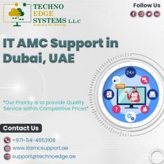 Techno Edge Systems LLC is the most and foremost supplier of IT AMC Support Dubai.  Our services help businesses and organizations manage their IT needs and run their business smoothly. For info Contact us: +971-54-4653108 Visit us: https://www.itamcsupport.ae/services/annual-maintenance-contract-services-in-dubai/
