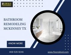 Due to the city's rapid growth and thriving economy, bathroom remodeling is common in McKinney, Texas. The fact that there are numerous businesses in McKinney, Texas, that provide this service should give you an idea of how popular bathroom remodeling is there. The functionality and aesthetic appeal of your bathroom can both be greatly enhanced through bathroom remodeling. Depending on your objectives and financial constraints, there are numerous approaches to bathroom remodeling. Please visit our website to learn more.

https://www.floorsblvd.com/bathroom-remodeling-mcKinney-tx/