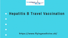 Hepatitis B is a viral infection of the liver and approximately 1/3 of a billion people world wide have a chronic infection.

Know more: https://www.flyingmedicine.uk/hepatitisbvaccination