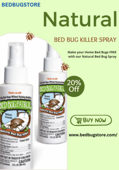 Get rid of bed bugs for good with Natural Bed Bug Killer Spray! Our natural, non-toxic formula is proven to kill bed bugs on contact while providing a safe and effective treatment against future infestations. Don't wait another day to get rid of bed bugs – act now and save 20% on Natural Bed Bug Killer Spray today!