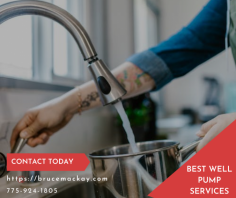 If you own a private water well and find no water coming from the faucet, it can happen due to a faulty well pump. Call experts to solve your problem quickly. We are one of the leading water well pumps in Fallon, NV company that repairs, replaces, and installs all types of pumps. Contact Today!