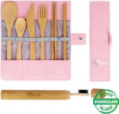 Cutlery Set Pink of Bamboo with Bamboo Toothbrush 

Get your hands on this eco-friendly Cutlery Set Pink of Bamboo with Bamboo Toothbrush. Perfect for camping and travel, this 10-piece set includes reusable bamboo utensils and a straw. It's durable, lightweight, and easy to clean. Say goodbye to single-use plastic and hello to sustainability

https://www.bol.com/nl/nl/p/bestek-set-roze-van-bamboe-met-bamboe-tandenborstel-herbruikbaar-bamboe-servies-camping-bestek-bamboo-cutlery-set-handig-voor-op-reis-10-delig-met-o-a-een-herbruikbaar-bamboe-rietje/9200000114333484/?bltgh=h77-HokbcmYeD-rWwJpEnw.3_10.25.ProductTitle