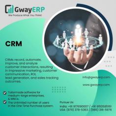 With the CRM module, you can track the details of customers and suppliers in detail to know about the issues they face and formulate a complete repository with user-defined information which is available as a record to ignore the same in future for business continuity.