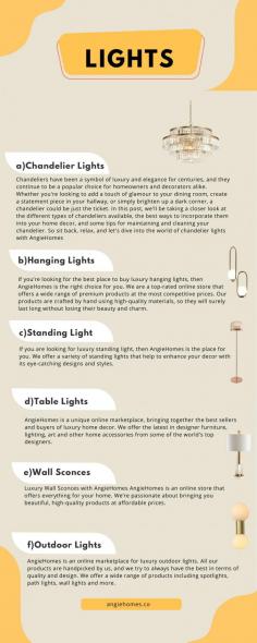 Illuminate your beautiful home with AngieHomes lighting. Choose from a wide variety of stylish lamps, chandeliers, pendant lights, and sconces.