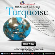 Turquoise gemstone is the oldest stone because it is known and worn for 5000 years ago continuously. People consider this stone for fashion accessories and take benefit in matters of Love and Friendship. Turquoise is also known as Feroza and Turkish stone. Buy Original turquoise stone online from Rashi Ratan Bhagya.
Also visit : - https://bit.ly/3LTDxBC