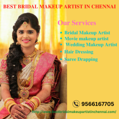 Find the Best Bridal Makeup Artist in Chennai?Best Bridal Makeup Artist in Chennai Having 16+ Years of Experience in Bridal Makeup Artist in Chennai,Makeup Artist in Chennai,Wedding Makeup Artist in Chennai/Tamilnadu/India.

Visit : https://www.bestbridalmakeupartistinchennai.com/