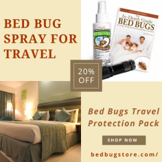 Bed Bug Travel Protection Pack is a unique way to protect your home and belongings from bed bugs. This pack includes everything you need to keep your home safe from these blood suckers. Bedbugstore offers the bed bug travel protection pack. The Bed Bug Travel Protection Pack includes 1 x Bed Bug Spray, 1 x Bed Bug UV light & 1 x Bed Bug Duster.