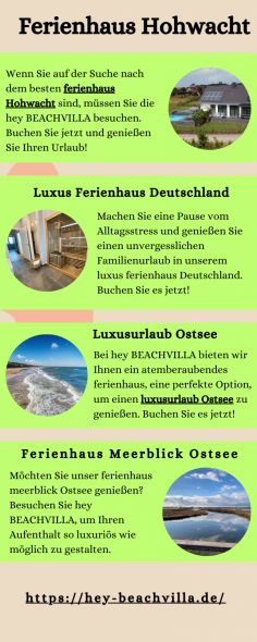 Wenn Sie auf der Suche nach dem besten ferienhaus Hohwacht sind, müssen Sie die hey BEACHVILLA besuchen. Buchen Sie jetzt und genießen Sie Ihren Urlaub!