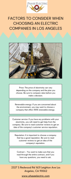 Phase electric is one of the best commercial and electrical services companies. Our reputation, experience, happy customers, safety, and high-quality service make us more promising than other companies. We have completed hundreds of assignments in the Los Angeles region and got some honors for providing great services.

