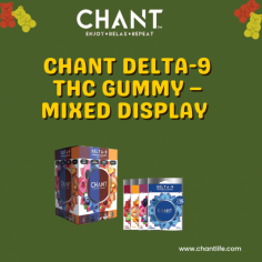 Chant Delta-9 THC Gummy – Mixed Display . A delicious and convenient way to enjoy the benefits of D-9 THC. Not only do these gummies taste great, but they are also made with the highest quality ingredients to ensure a premium experience. To know more about the details, visit our website today: https://chantlife.com/