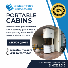 Are Looking for the best portacabin company in UAE? Espectro General Trading provide quality cabins and also offer customization options to fit your exact needs. Our solutions are ideal for a variety of applications, such as site offices, warehouses and more.