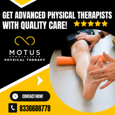 Get Relief from Pain with the Best Therapists!

At MOTUS Specialists Physical Therapy, Inc., we treat many conditions including back pain, shoulder pain, arthritis, sports injury, neck pain, hip pain, knee pain, work injury, headaches, and more. With our physical therapists care and commitment, we know that recovery is possible for anyone who walks through our doors. We look forward to helping you get back to normal and help to relieve your pain!

